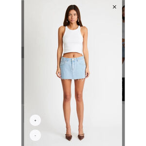 Women's Abrand Jeans Blue Denim Mini Skirt Size 12